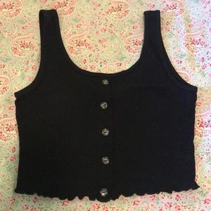 Live in the moment crop tank